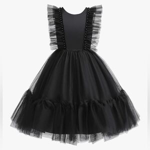 Elegant Black Tulle Dress